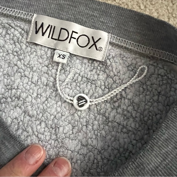 Wildfox Unicorn Party Preference Baggy Beach Jumper in Heather Gray - Picture 4 of 10